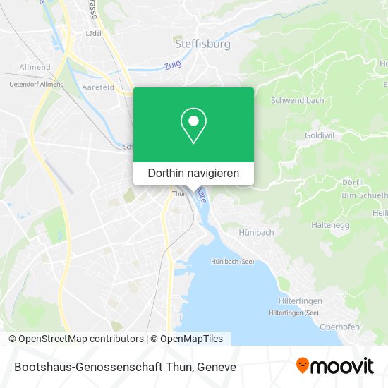 Bootshaus-Genossenschaft Thun Karte
