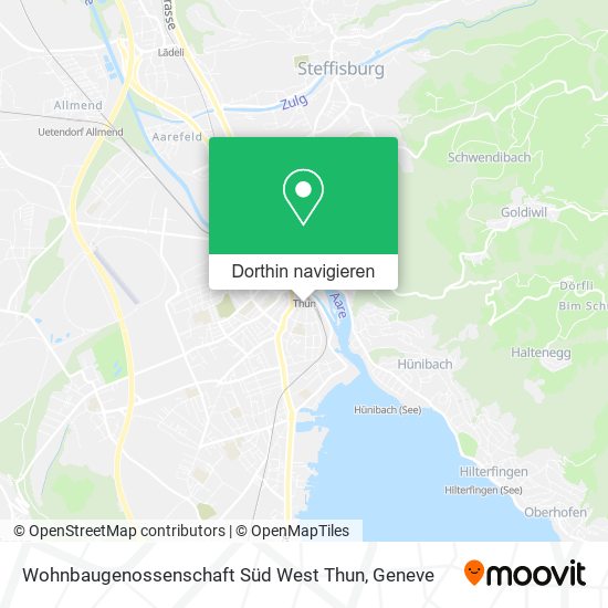Wohnbaugenossenschaft Süd West Thun Karte