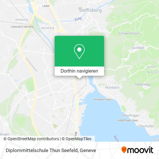 Diplommittelschule Thun Seefeld Karte