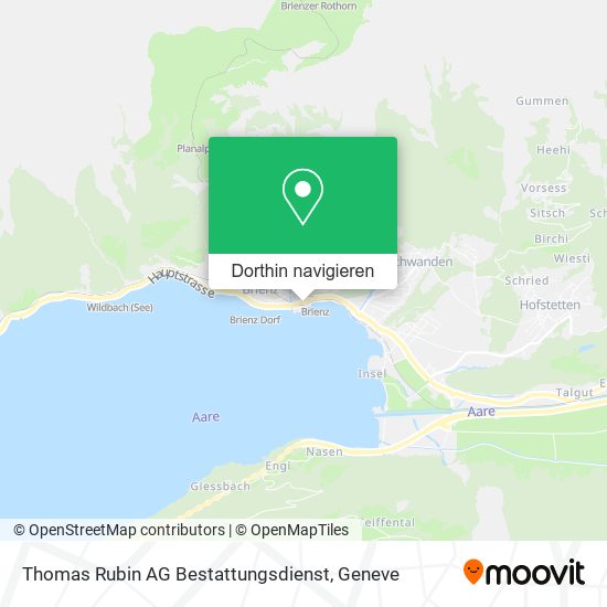 Thomas Rubin AG Bestattungsdienst Karte