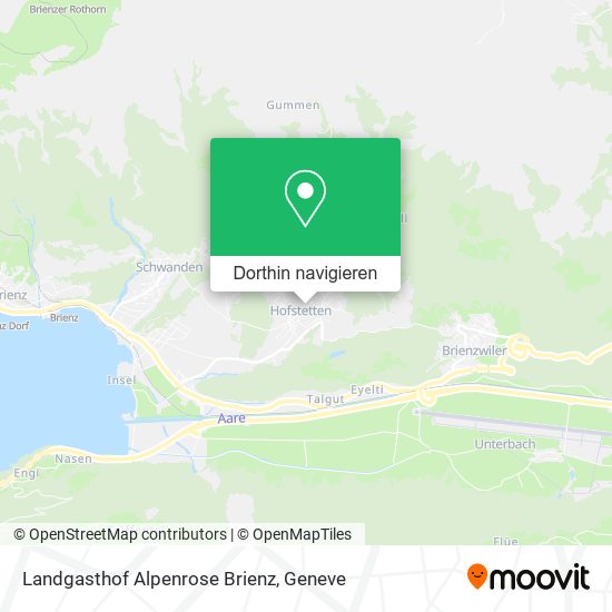 Landgasthof Alpenrose Brienz Karte