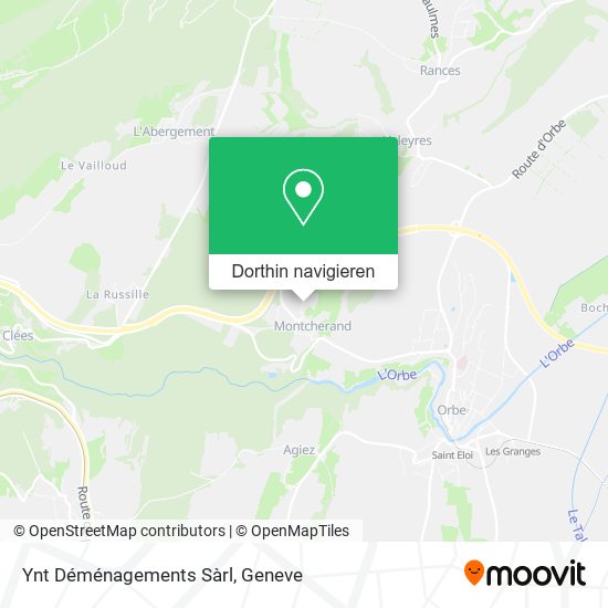 Ynt Déménagements Sàrl Karte
