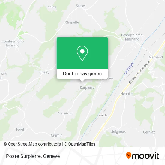 Poste Surpierre Karte