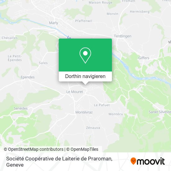 Société Coopérative de Laiterie de Praroman Karte
