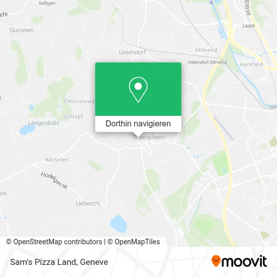 Sam's Pizza Land Karte