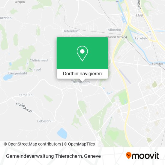 Gemeindeverwaltung Thierachern Karte