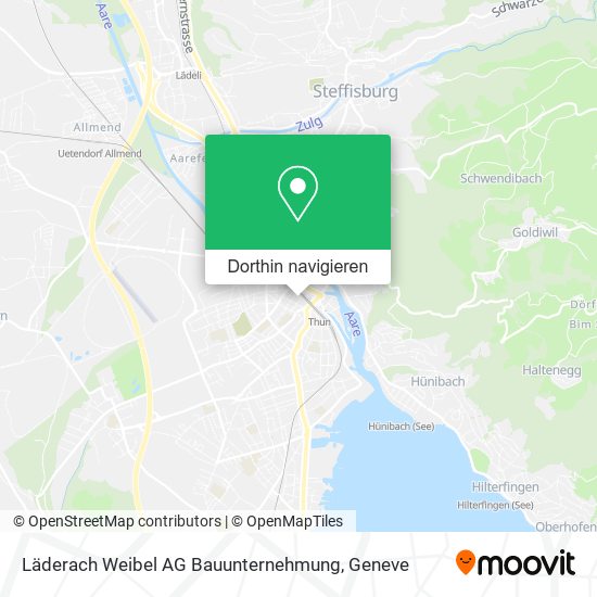 Läderach Weibel AG Bauunternehmung Karte