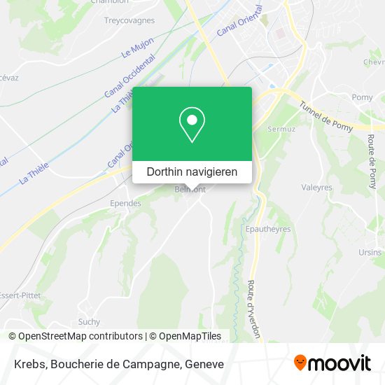 Krebs, Boucherie de Campagne Karte