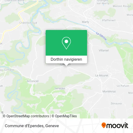 Commune d'Ependes Karte