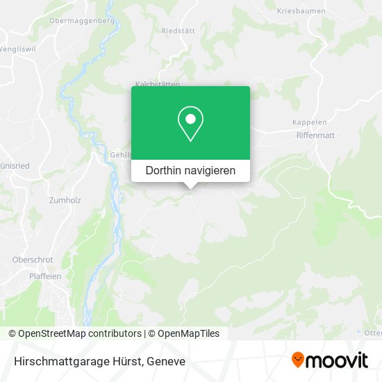 Hirschmattgarage Hürst Karte