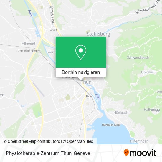 Physiotherapie-Zentrum Thun Karte