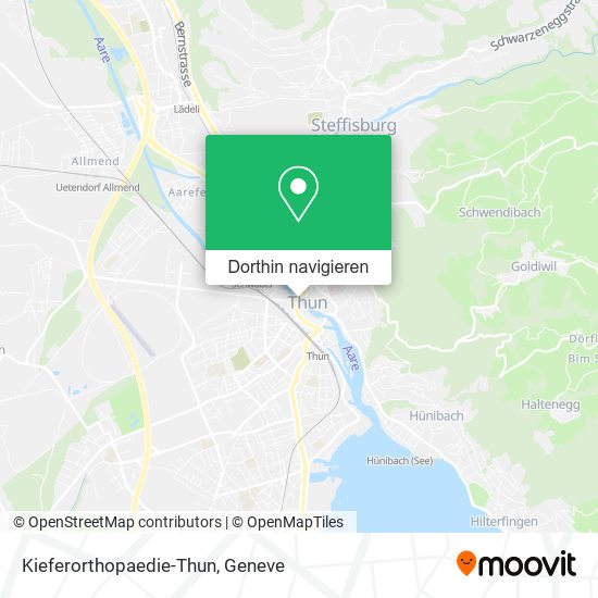 Kieferorthopaedie-Thun Karte