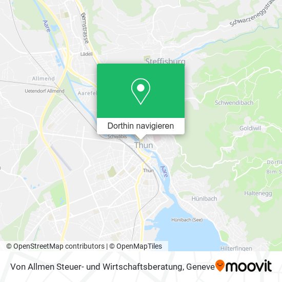 Von Allmen Steuer- und Wirtschaftsberatung Karte