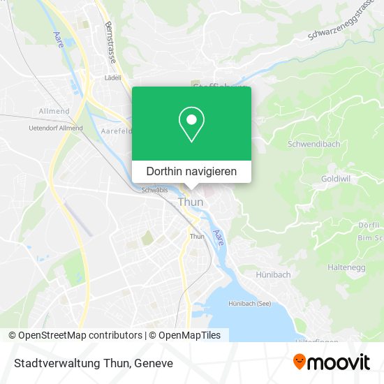 Stadtverwaltung Thun Karte