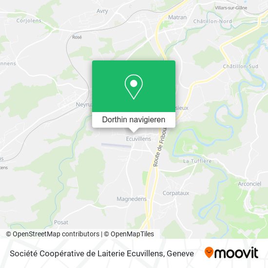 Société Coopérative de Laiterie Ecuvillens Karte
