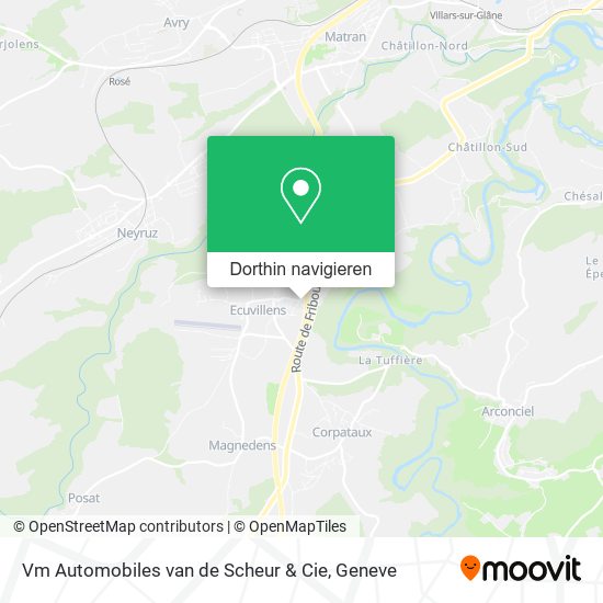 Vm Automobiles van de Scheur & Cie Karte