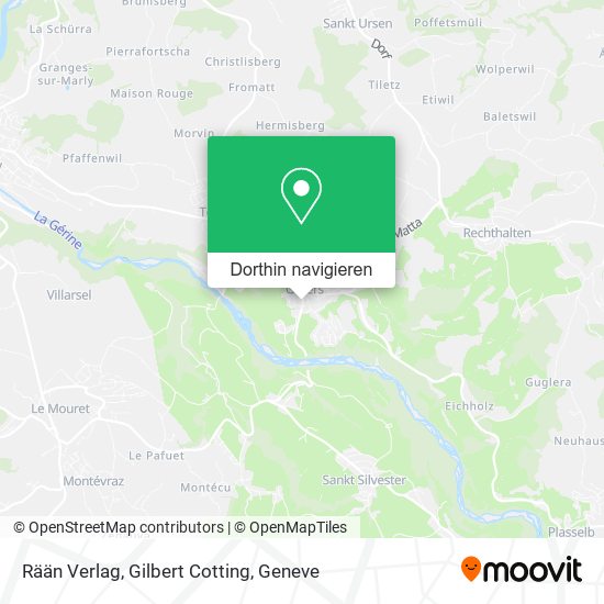 Rään Verlag, Gilbert Cotting Karte