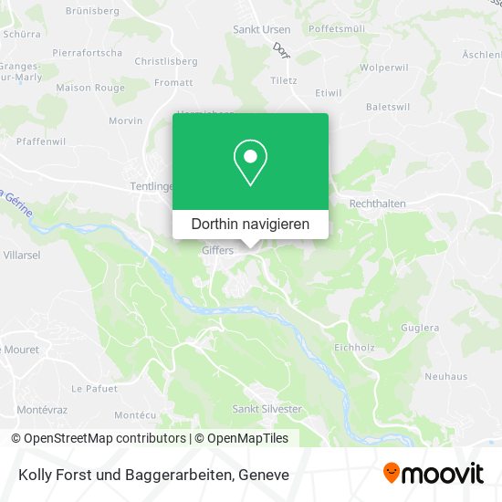 Kolly Forst und Baggerarbeiten Karte