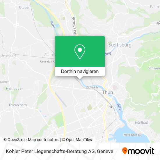 Kohler Peter Liegenschafts-Beratung AG Karte