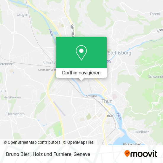 Bruno Bieri, Holz und Furniere Karte