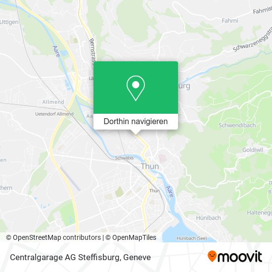 Centralgarage AG Steffisburg Karte