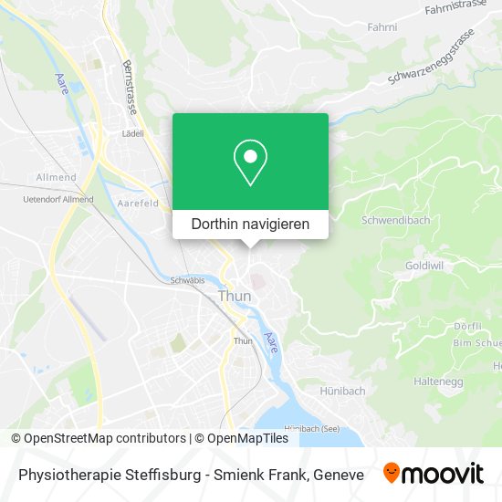 Physiotherapie Steffisburg - Smienk Frank Karte
