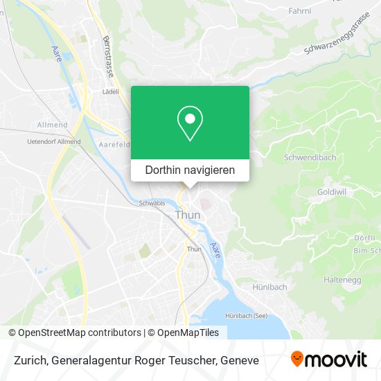 Zurich, Generalagentur Roger Teuscher Karte