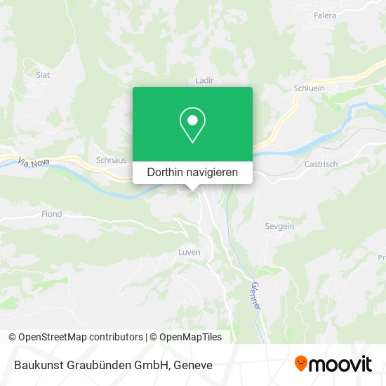 Baukunst Graubünden GmbH Karte