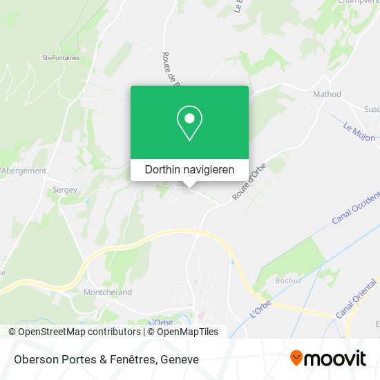 Oberson Portes & Fenêtres Karte
