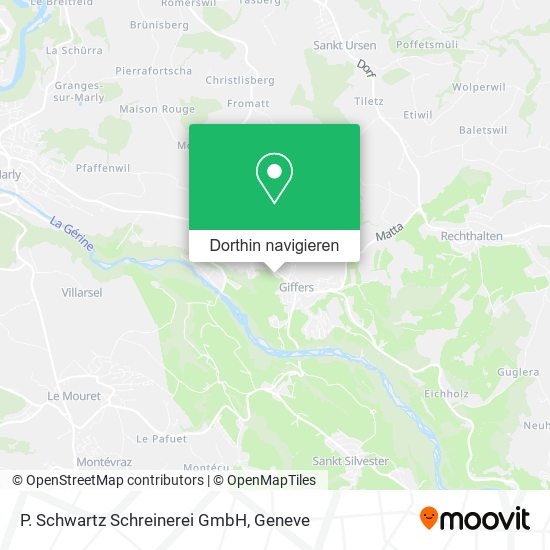 P. Schwartz Schreinerei GmbH Karte