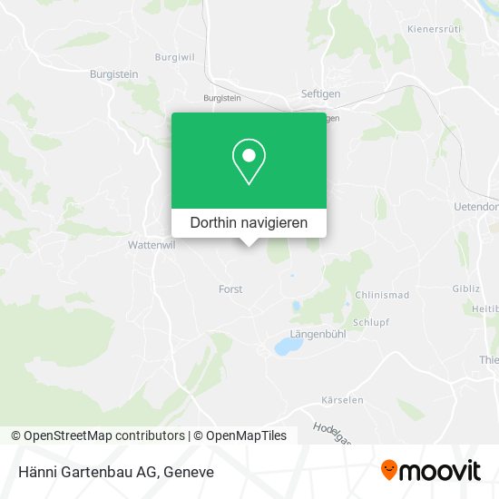 Hänni Gartenbau AG Karte