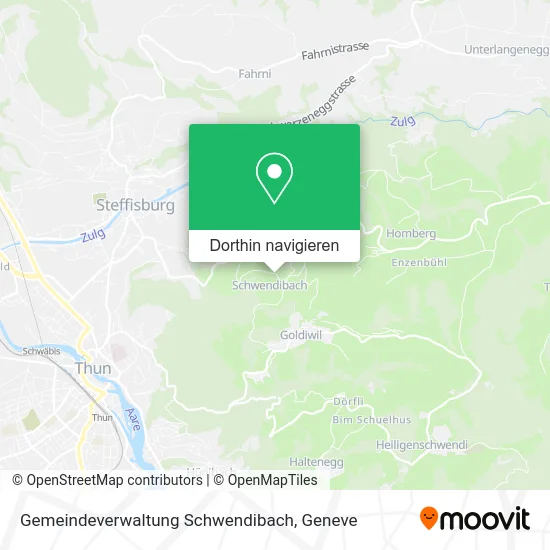 Gemeindeverwaltung Schwendibach Karte
