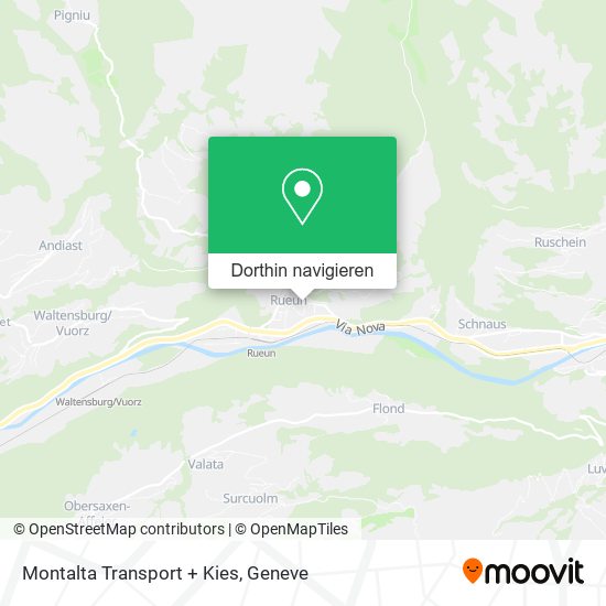 Montalta Transport + Kies Karte