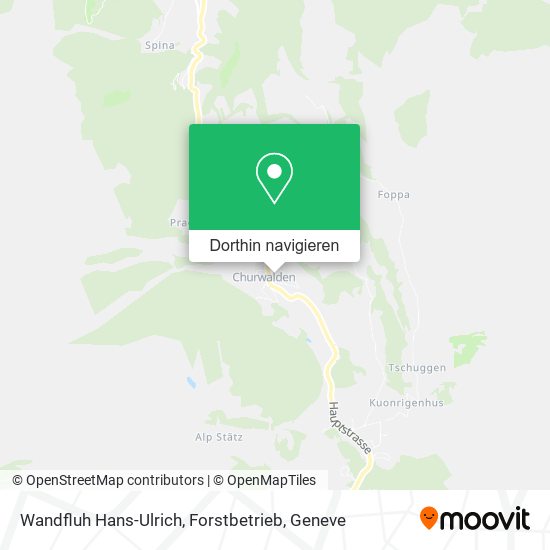 Wandfluh Hans-Ulrich, Forstbetrieb Karte