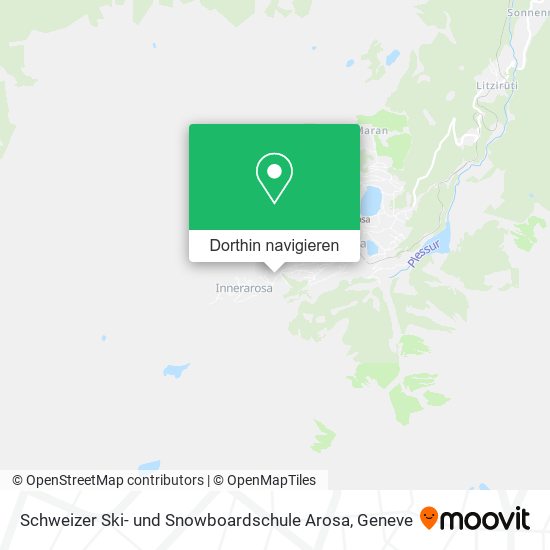 Schweizer Ski- und Snowboardschule Arosa Karte