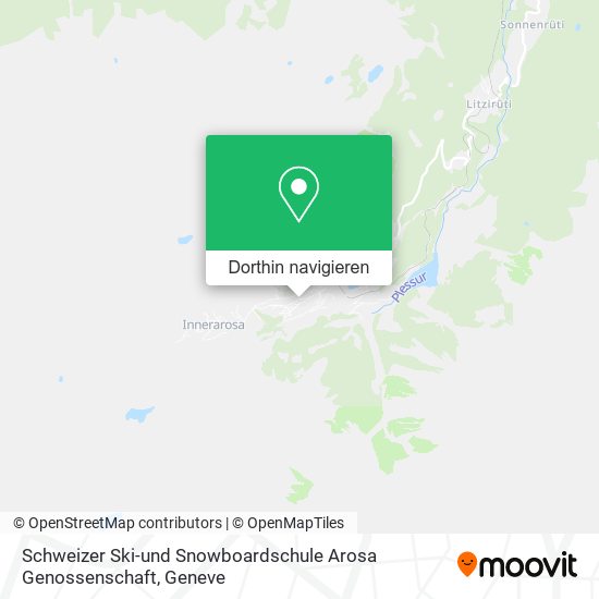 Schweizer Ski-und Snowboardschule Arosa Genossenschaft Karte