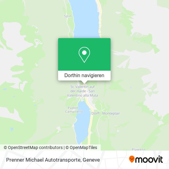 Prenner Michael Autotransporte Karte