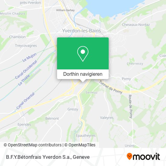 B.F.Y.Bétonfrais Yverdon S.a. Karte