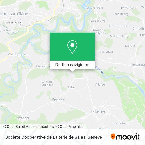 Société Coopérative de Laiterie de Sales Karte