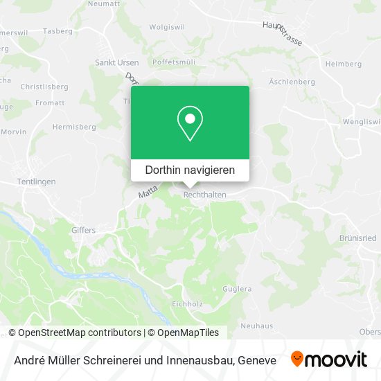 André Müller Schreinerei und Innenausbau Karte