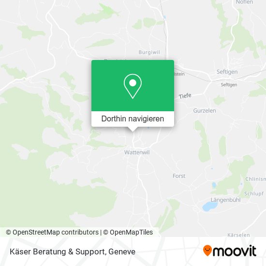 Käser Beratung & Support Karte
