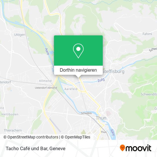 Tacho Café und Bar Karte