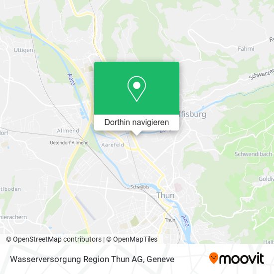 Wasserversorgung Region Thun AG Karte