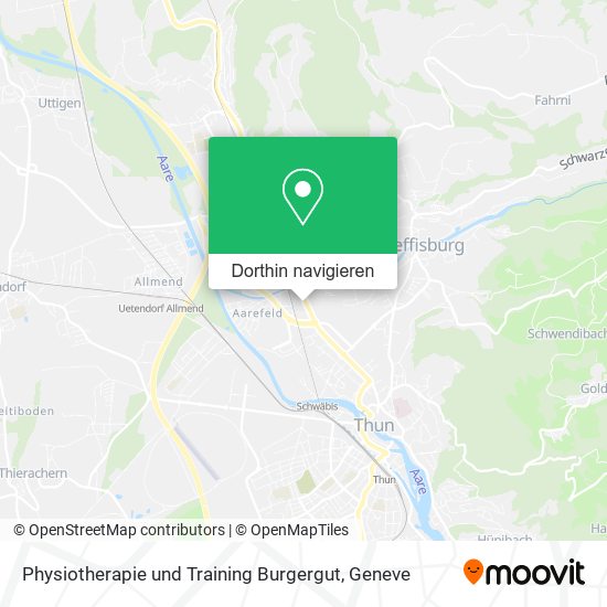 Physiotherapie und Training Burgergut Karte