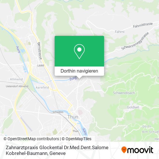 Zahnarztpraxis Glockental Dr.Med.Dent.Salome Kobrehel-Baumann Karte