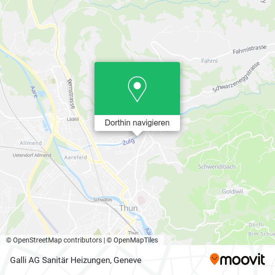 Galli AG Sanitär Heizungen Karte