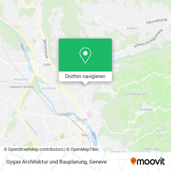 Gygax Architektur und Bauplanung Karte