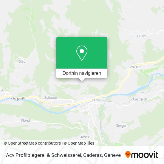 Acv Profilbiegerei & Schweisserei, Caderas Karte