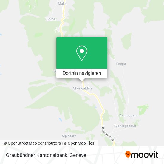 Graubündner Kantonalbank Karte