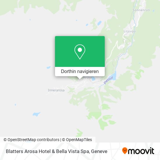 Blatters Arosa Hotel & Bella Vista Spa Karte